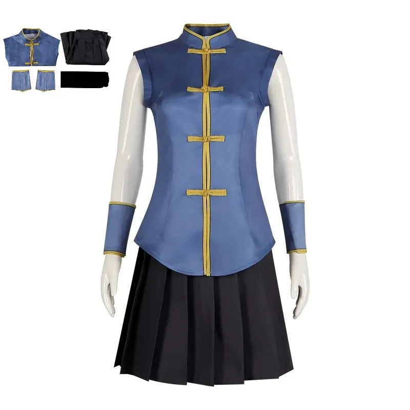 

Нанакуса Назуна, аниме «Зов ночи», карнавальный костюм в азиатском стиле, синий жилет, рождественское платье gh;0