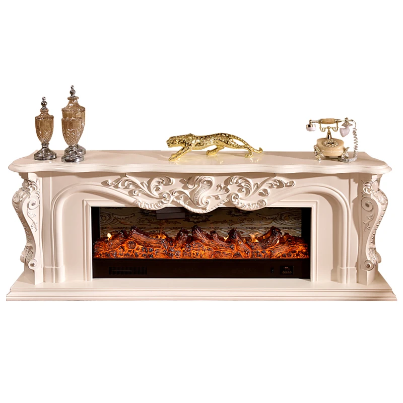 2 Meter Extra Long Electric Mantel Shelf Fireplace Heating Vintage Christmas Classic Decoration