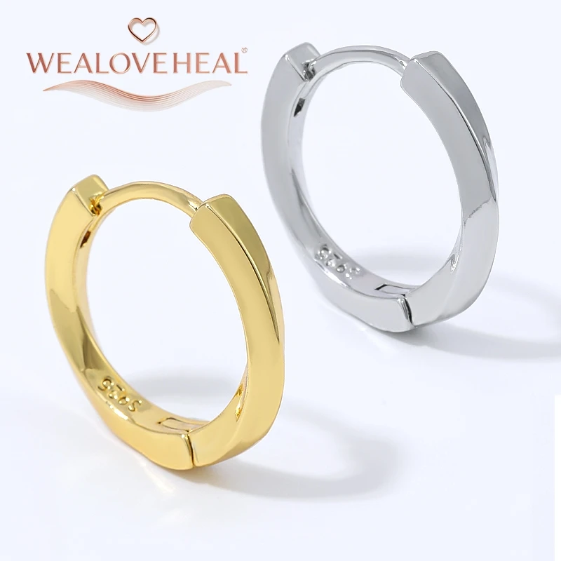 ohrringe, ohrringe damen, 18K Vergoldete Messing Gedrehte Huggie Creolen für Damen Glatt Hochglanzpoliert Geometrisch Minimalistisch Alltagsschmuck Geschenk – Detail 16