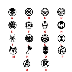 Superhero Logos Vinyl Stickers Water Bottles Decals Super Heroes Symbols Decal Laptop Phone Car Motorcycle Helmet Art Decor