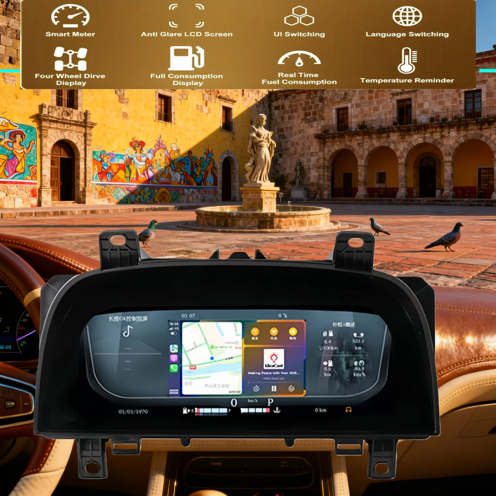 

12.3 Inch LCD Digital Instrument Cluster For Land Range Rover Sport L320/Discovery 4 2010 2011-2013 Car Odometer Dashboard Meter