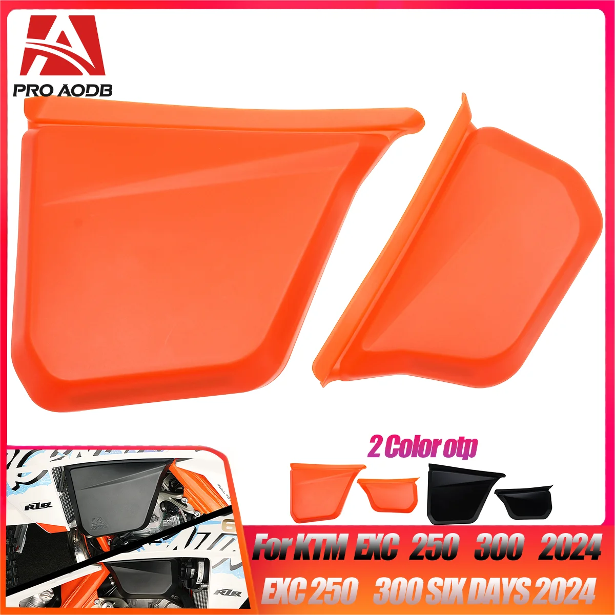 

Motocross Left Right Fuel Tank Cover Guard Protector For KTM XC125 250 300 EXC150 EXC250 EXC300 EXC SIX DAYS HARDENDURO CKD 2024