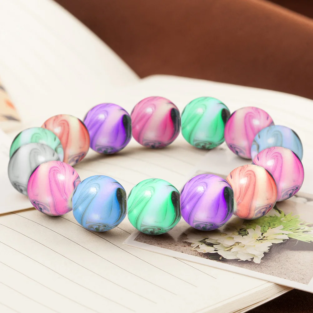 

100Pcs Resin Beads Bulk DIY Supplies for Jewelry Making Bracelets Necklaces Keychains Stringing Beads DIY Pacifier Clip Supplies