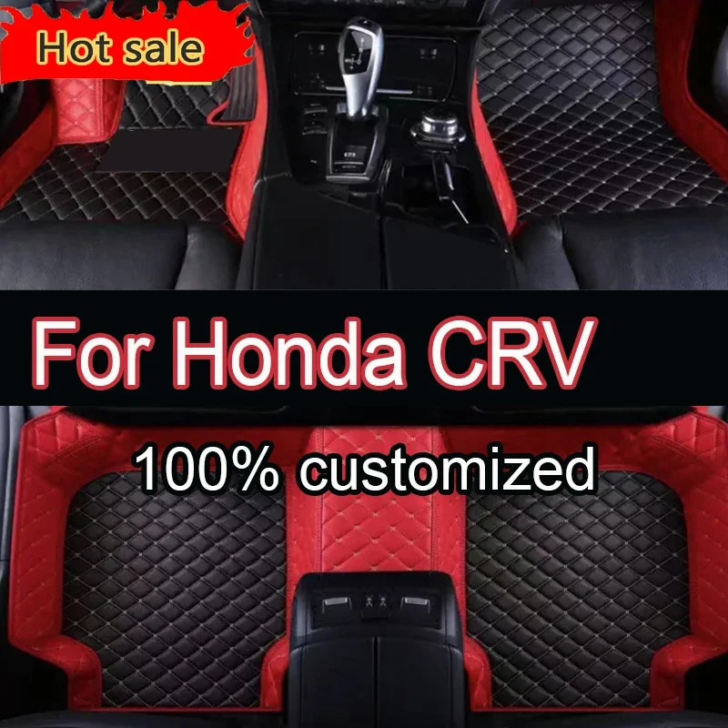 

Thickening Car Floor Mats For Honda CRV CR-V Hybrid RT5–RT6 RW1–RW8 2019 2020 2022 2021 Leather Car Mats Car Accessories Interio