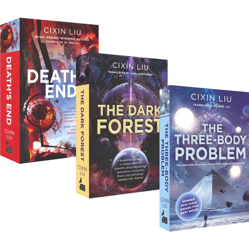 The Three-Body Problem The Dark Forest Death\'s End The Wandering Earth By Liu Xin Ci  Science Fiction Foundation Novel Livres