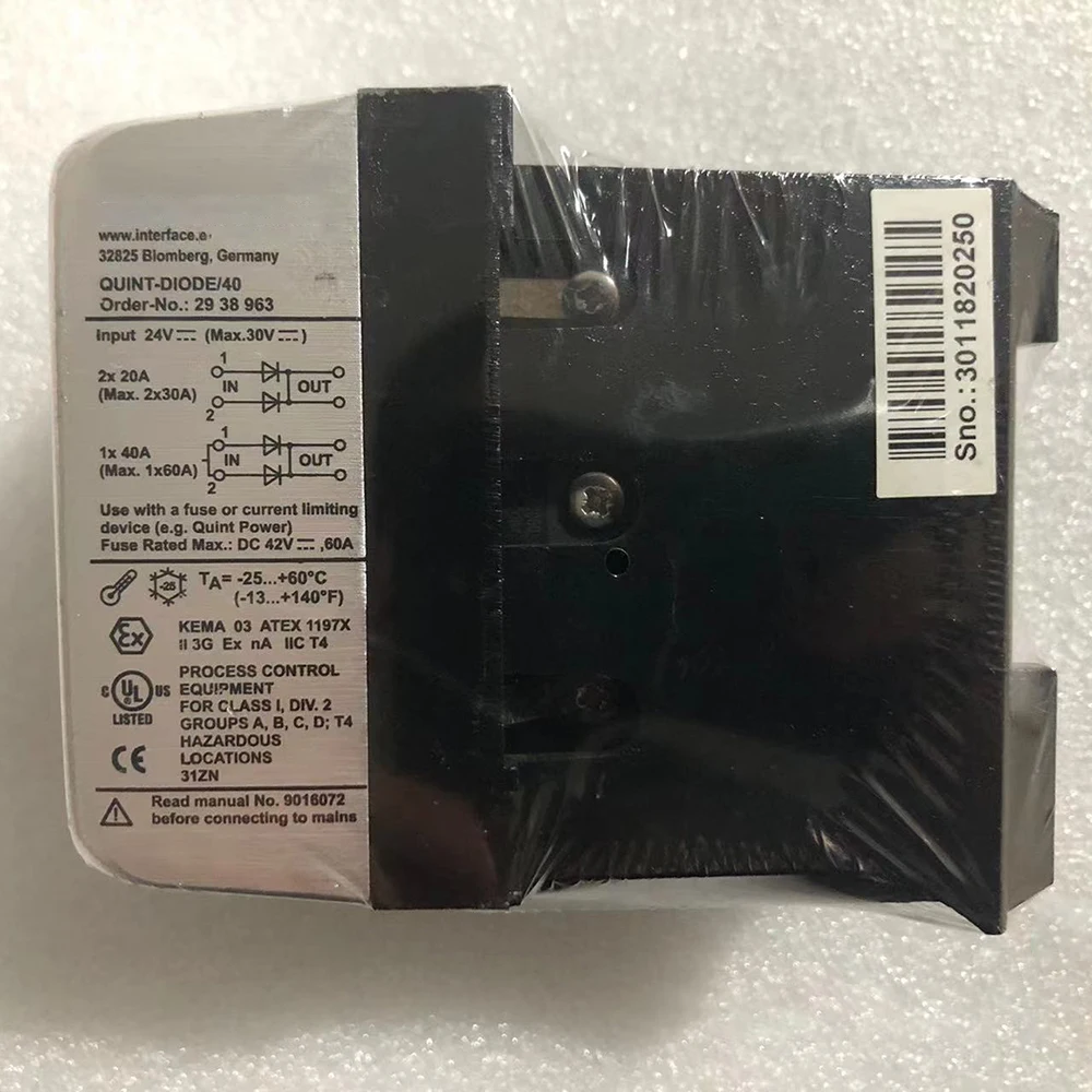 QUINT4-DIODE/12-24DC/2X20/1X40 - 2938963 Redundancy Module