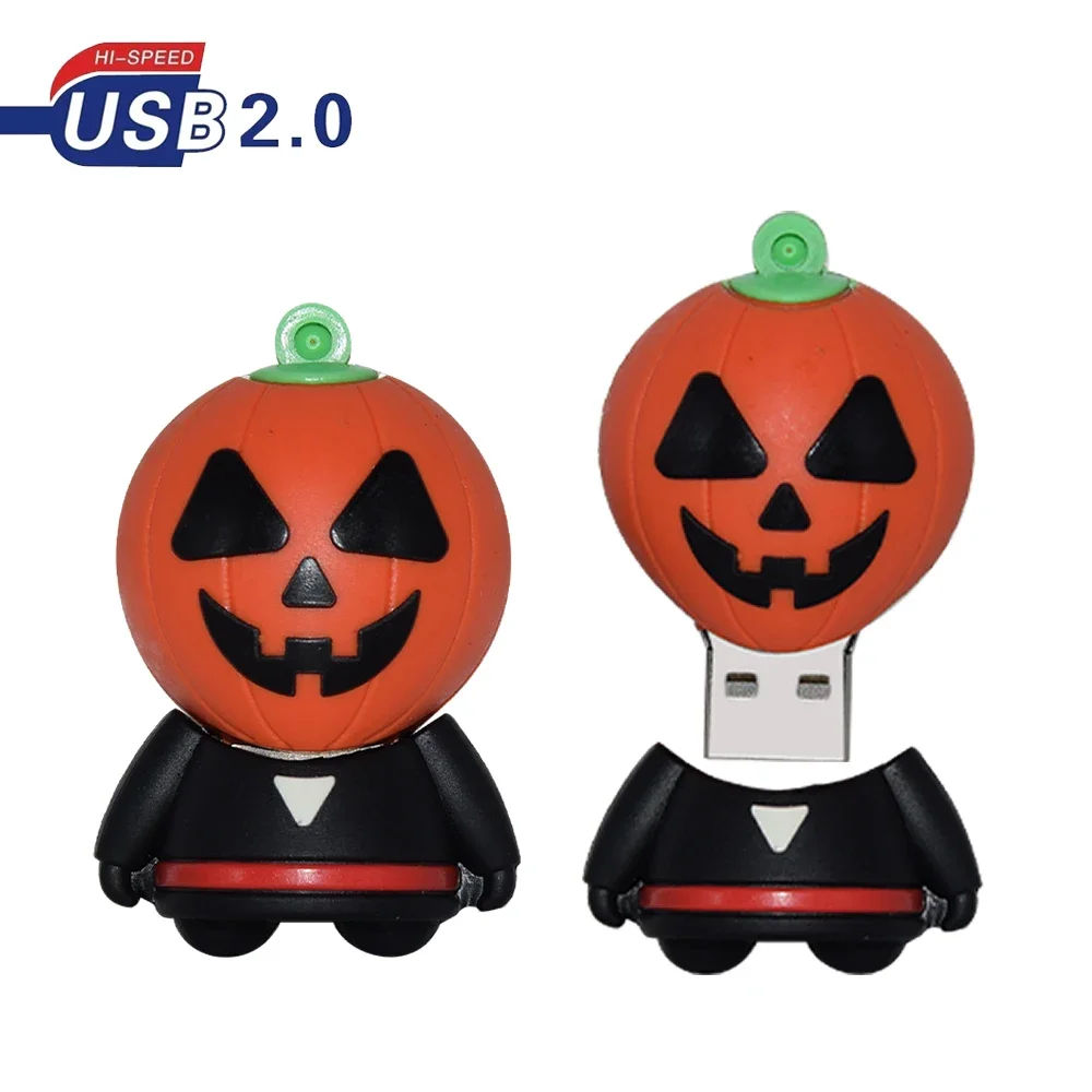 Clé USB en forme de tête de mort et Aliments, 8 Go/16 Go/32 Go/64 Go/128 Go, cadeau idéal pour Halloween, nouveauté