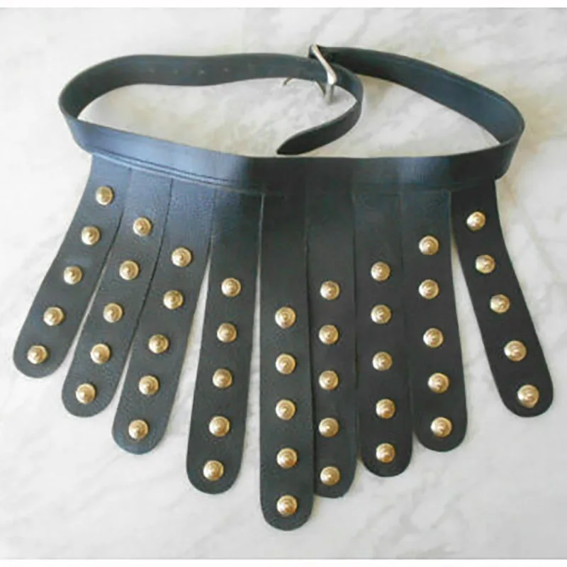 

Greek Roman Legion Gladiator PU Leather Belt Skirt Medieval Viking Cosplay Costume LARP Halloween Party Club Accessory For Men
