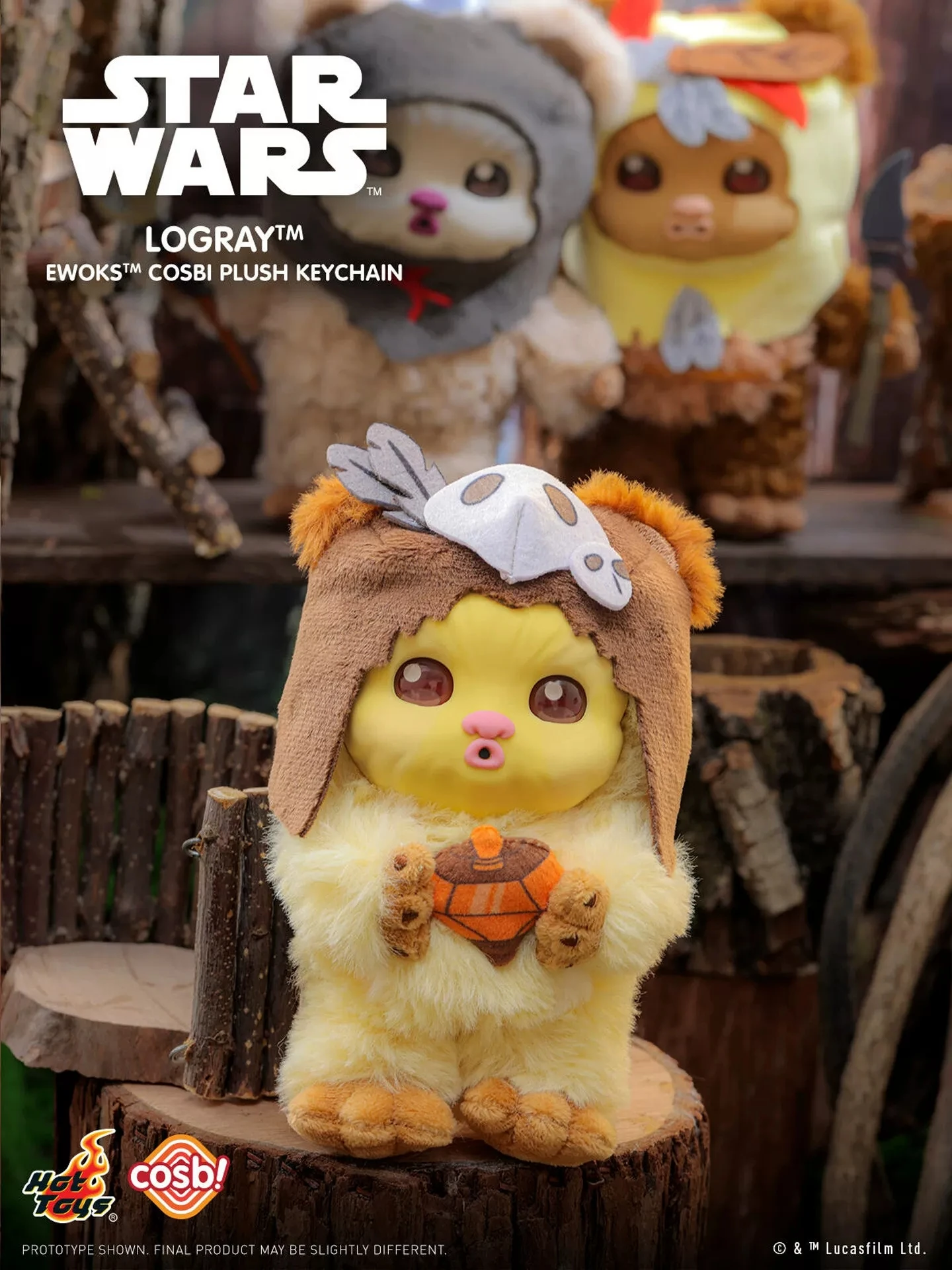 Hot Toys Star Wars Ewoks Cosbi Plush Keychain Series 2 Blind Box