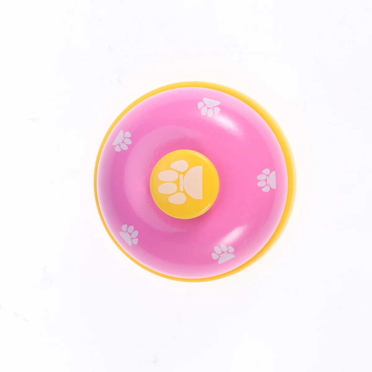 

Pet Training Bells For Dogs Puppy Flat Wide Button Loud Sound Rosy Yellow Training Plastic Bells Dog Communication Device