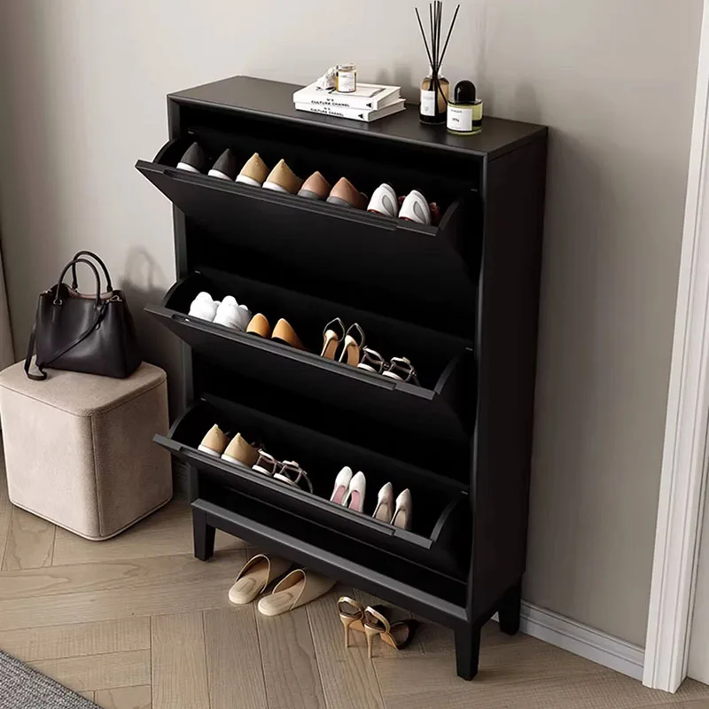 Storage Mobile Shoe Cabinet Organizer Display Living Room Wooden Luxury Designer Shoe Shelf Slippers Zapatero Home Furniture