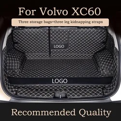 Car Trunk Mat For Volvo XC60 2018 2019 2020 2021 2022 2023 2024 Custom Waterproof Cargo Liner Boot Carpets