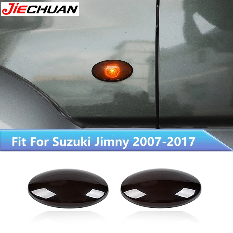 

JIECHUAN Smoked Black Car Fender Turn Signal Light Lamp Protect Decoration Cover For Suzuki Jimny 2007-2017,Exterior Accessories