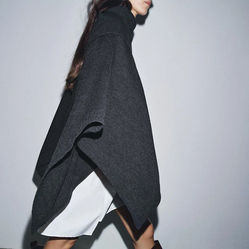 Neue Ankunft Herbst Casual Lose Einfache Asymmetrische Kragen Gugel Ne Mantel frauen Faion Oberbekleidung Ele Sli Design