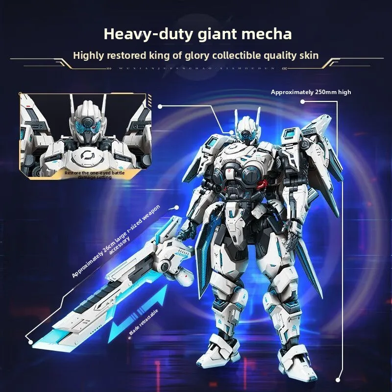 keeppley-king-glory-building-blocks-xiahou-dun-infinite-hurricane-mecha-model-toy-per-ragazzi