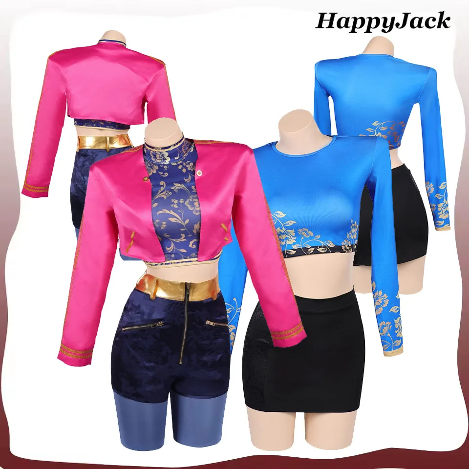 

Руми Зои Косплей Костюм 2025 Демоны Мультфильм Охотники Женский Жилет Шорты Пальто Одежда Хэллоуин Карнавальный Маскирующий Костюм Партии