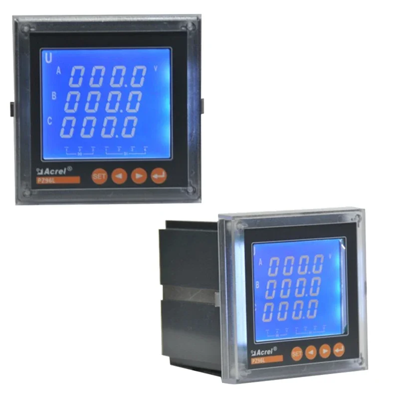 PZ96L-E4/KC PZ Series LCD Display Panel Energy Meter Digital Dc Voltage Circutor Power Analyzer Meter with RS485 Communication