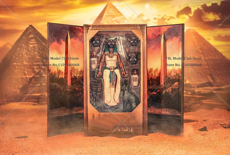 1/12 Schaal Vrouwelijke Soldaat Egyptische Kat God Guardian Knight Anubis Volledige Set 7 inch Action Figure Pop