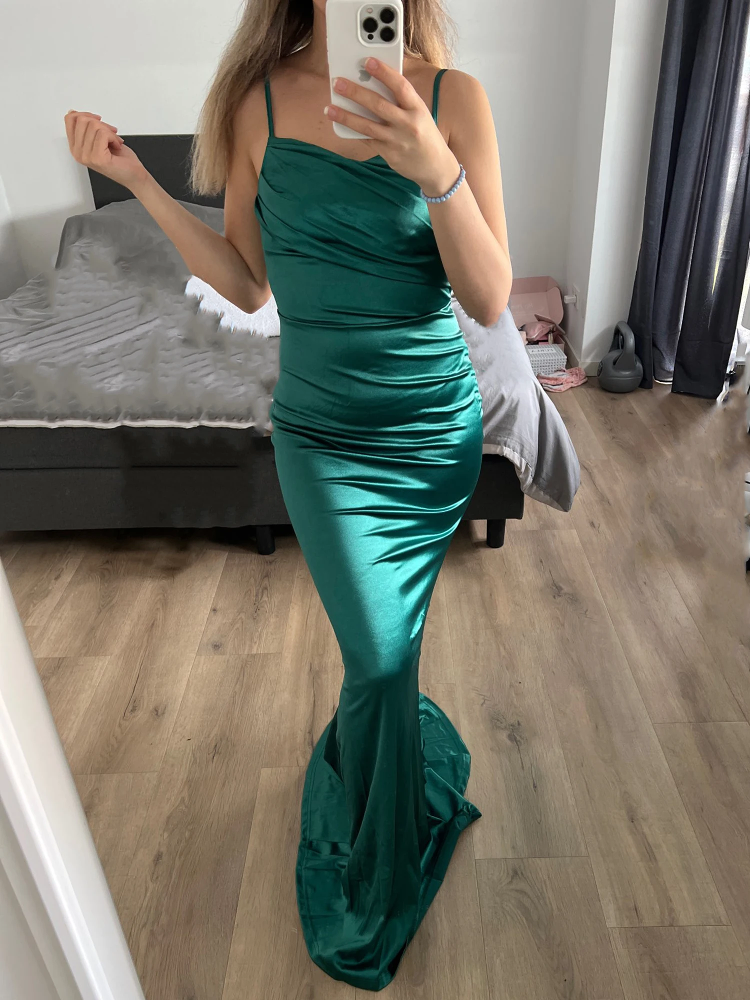 Römische Mode hochwertige Spaghetti träger Abendkleid ärmellose boden lange Satin Maxi Hochzeits feier Sommer Frauen Kleider