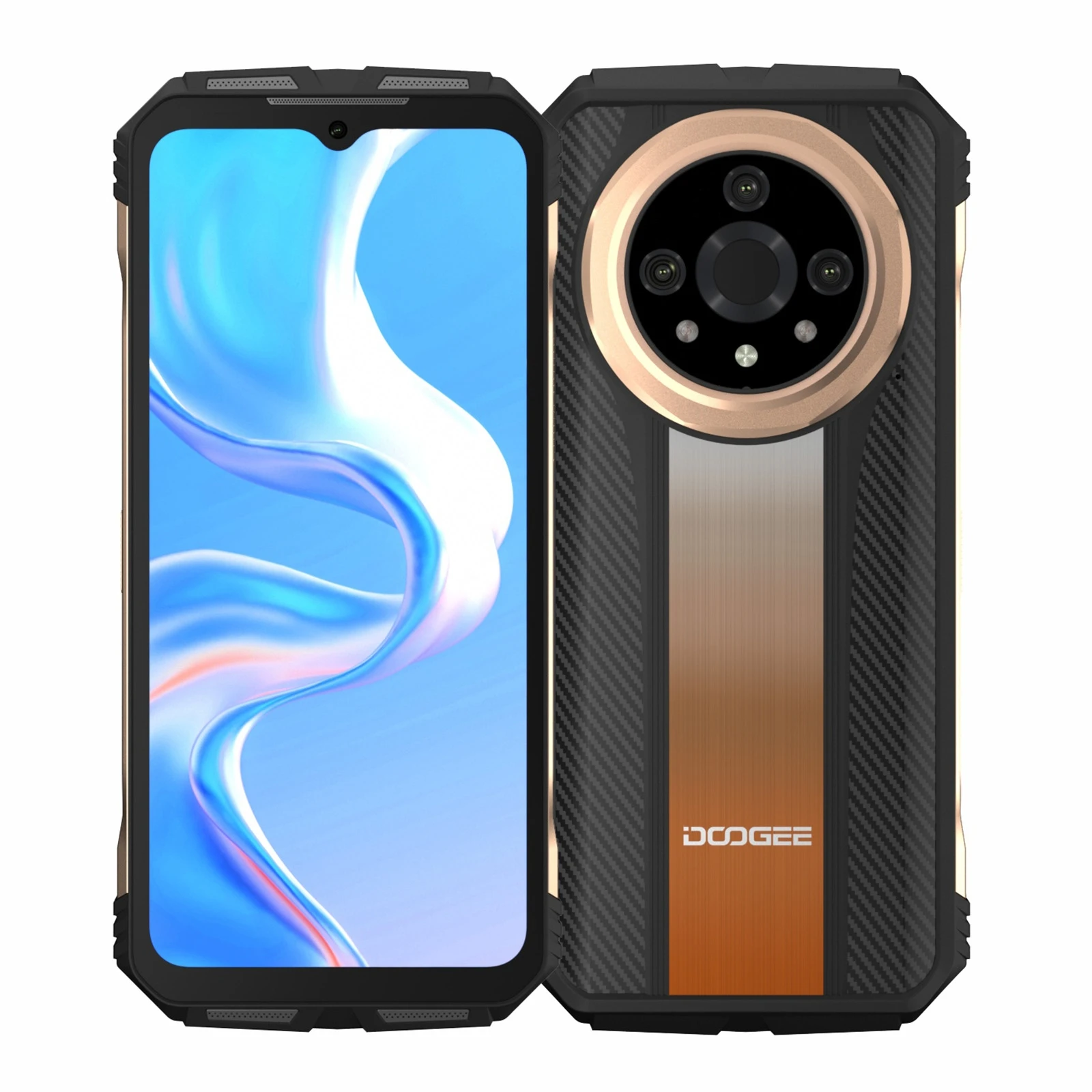 smartphone robusto 12gb mais 256gb 658 fhd 120hz imagem termica 10800mah 66w camera 50mp nfc carregamento rapido doogee v31gt 5g 01