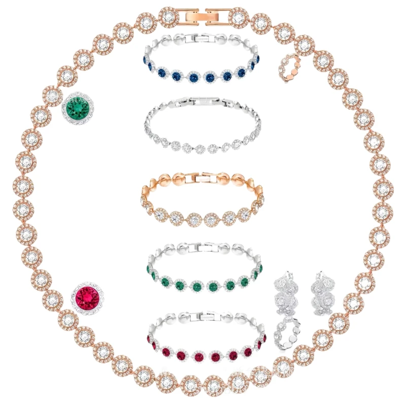 

Women's Luxury Exquisite Jewelry Set Simple and Elegant Set Couple's Essential Jewelry Set for Women Anillo De Boda2025 Fashion