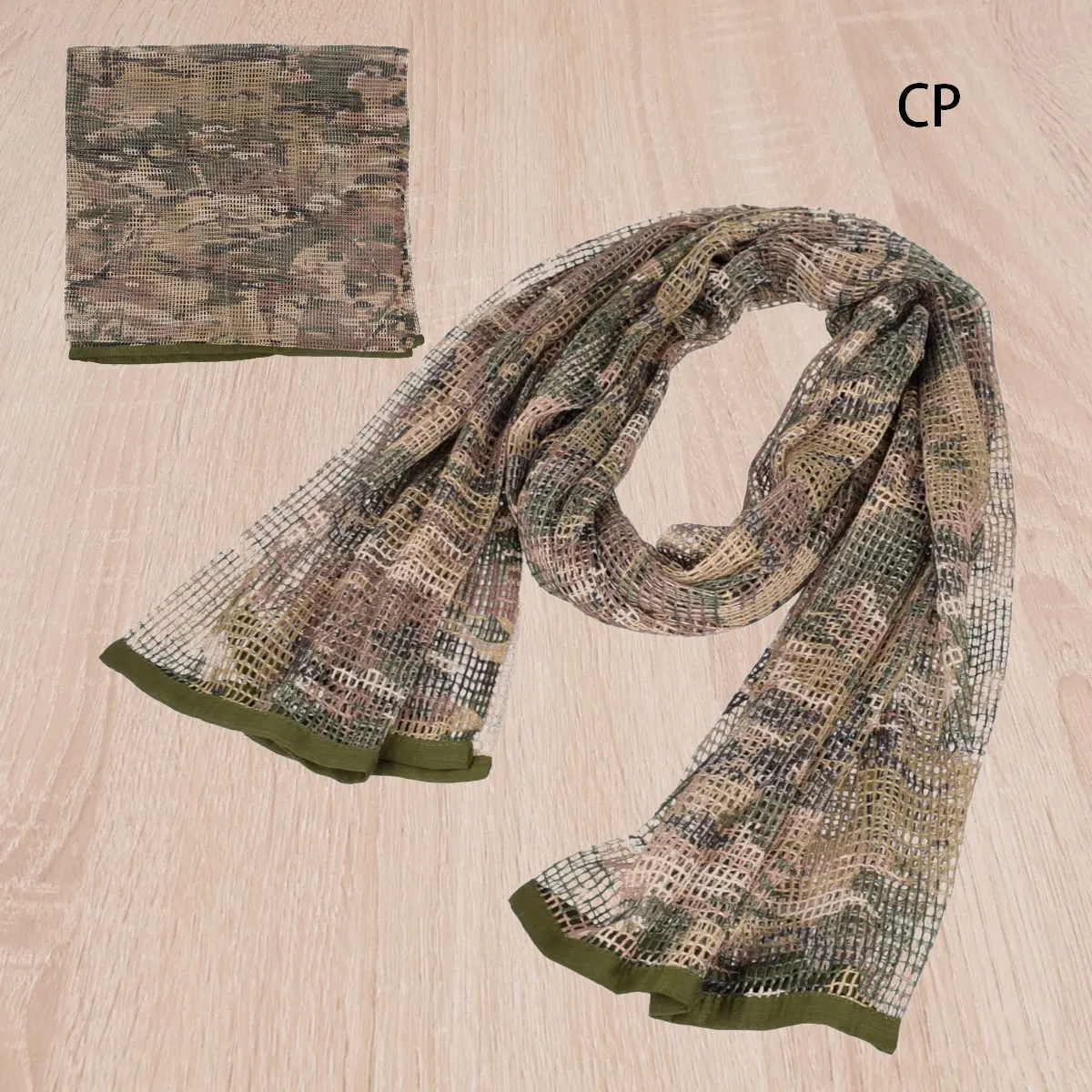 Camuflagem Tactical Mesh Neck Scarf, Sniper Face Scarf, Véu, Head Wrap para acampamento ao ar livre e caça