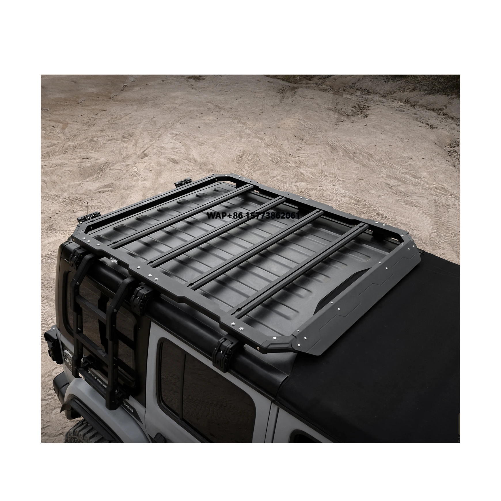 

Black Aluminum Roof Carrier for Jp Wrangler JL 2018 + Roof Rack for Jp Roof Luggage Rack From Maiker