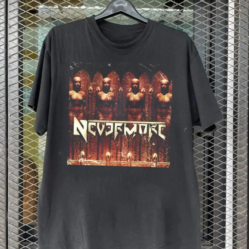 

Черная хлопковая футболка Nevermore Band Album, полный размер S 5XL