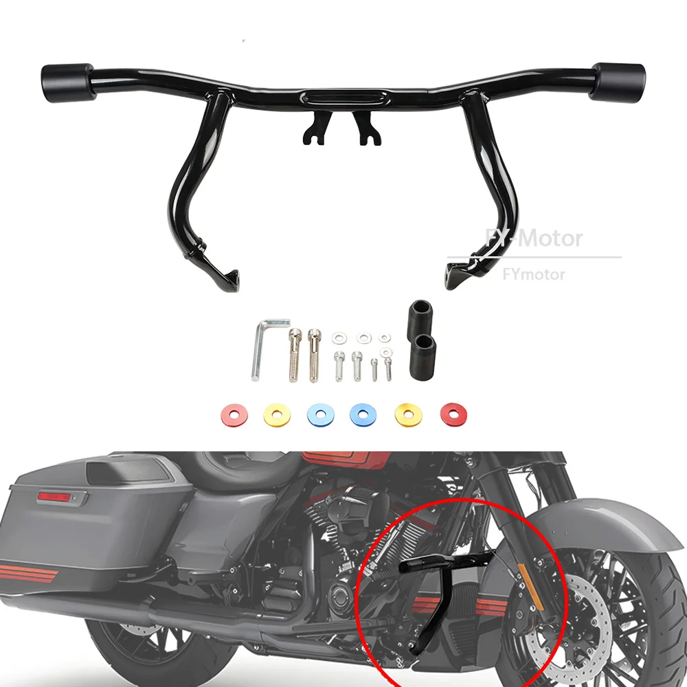 

MotorFront Engine Crush Protection Bar For Harley Davidson Touring CVO Road Glide FLTRXSTSE ST FLTRX Street Glide FLHX 2024-2025