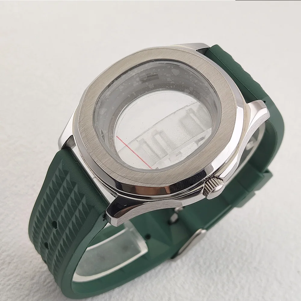 42.2mm case with 22mm diamond-grained watch strap suitable for NH35/36 miyota 8215 movement men's watch accessories.