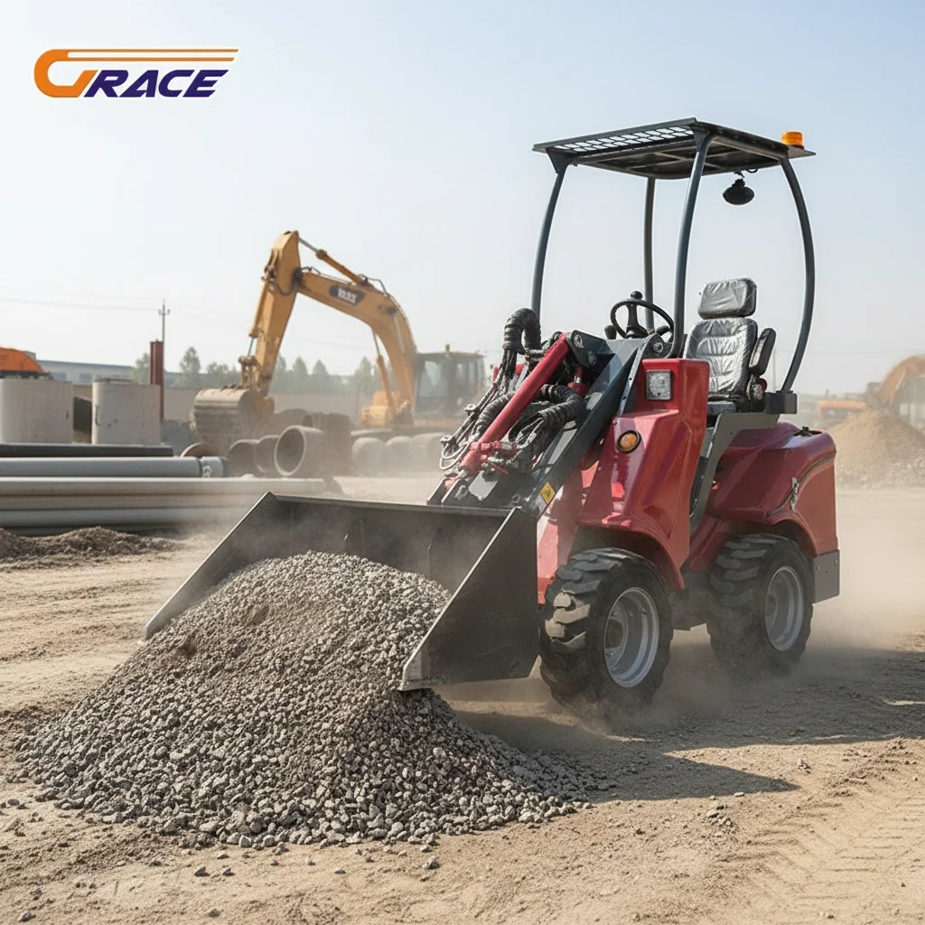 

5-тонный колесный погрузчик Гидравлический дизельный сверхмощный погрузчик для карьерных операций