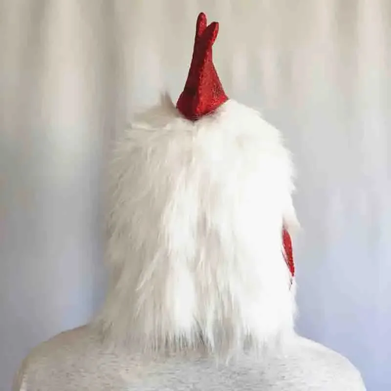 Rooster Animal Head Mask For Halloween Costume Cosplay Party Headgear Props Novelty Plush Chicken Head Latex Mask Adult DFHJYTGE