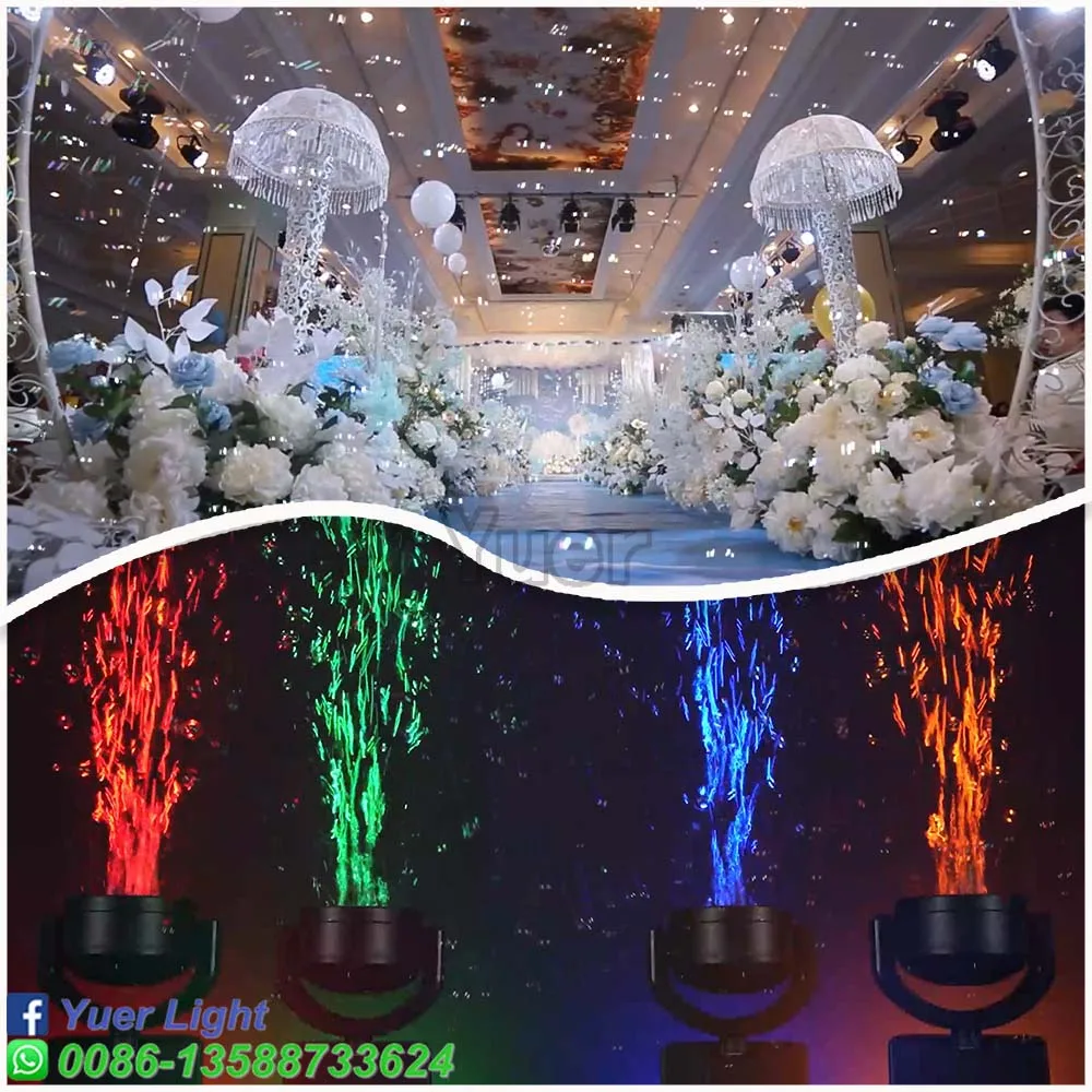 جديد الجيل الثاني آلة فقاعة الكهربائية تتحرك رئيس الإصدار DMX512 التحكم عن بعد ل Dj ديسكو الزفاف دار المرحلة الإضاءة