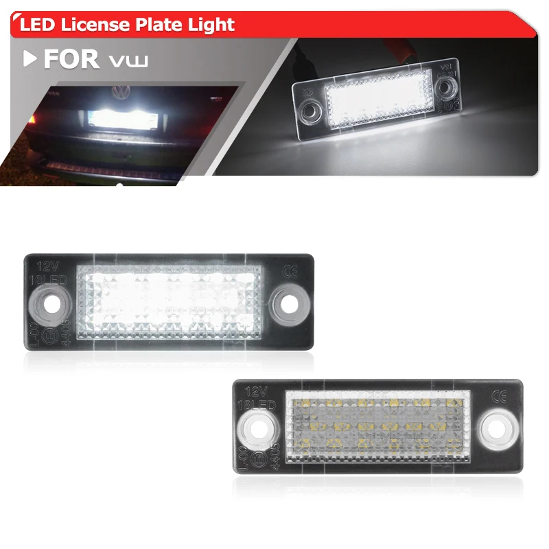 Luz Led para matrícula de coche, lámpara de estacionamiento para VW Transporter Caravelle MK5 MK6 Box Bus T5 T6 Multivan Touran Caddy III Jetta