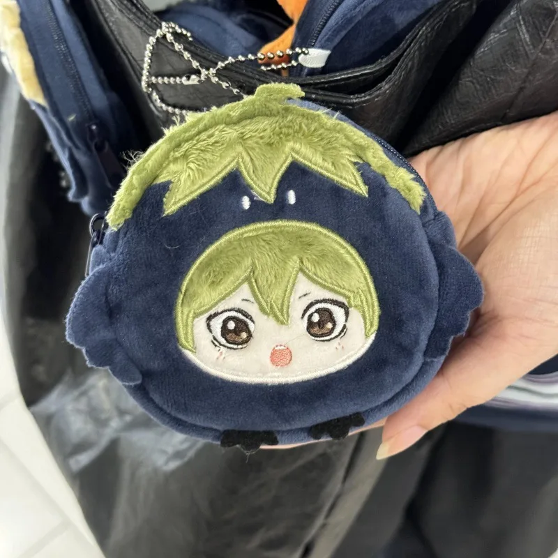 新しいハイキュー!! ぬいぐるみバックパックかわいいアニメ周辺ぬいぐるみクロスボディバッグ日向、影山、月島タダシビッグヘッドバッグ