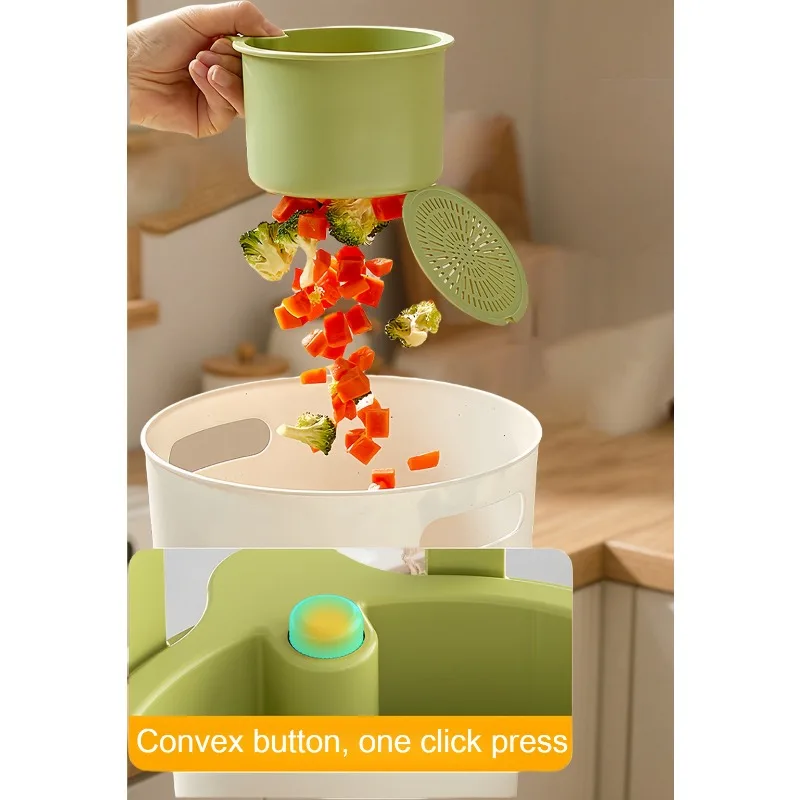 1PC Hanging Sink Drain Basket Daily Fruit Cleaning Utensils Household Removable Kitchen Food Residue Filter view 3