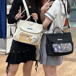 Ita Bag Sweet Preppy Style Backpacks Transparent 2024 New Cute Canvas School Bag for Teenage Girls Display Crossbody Bags