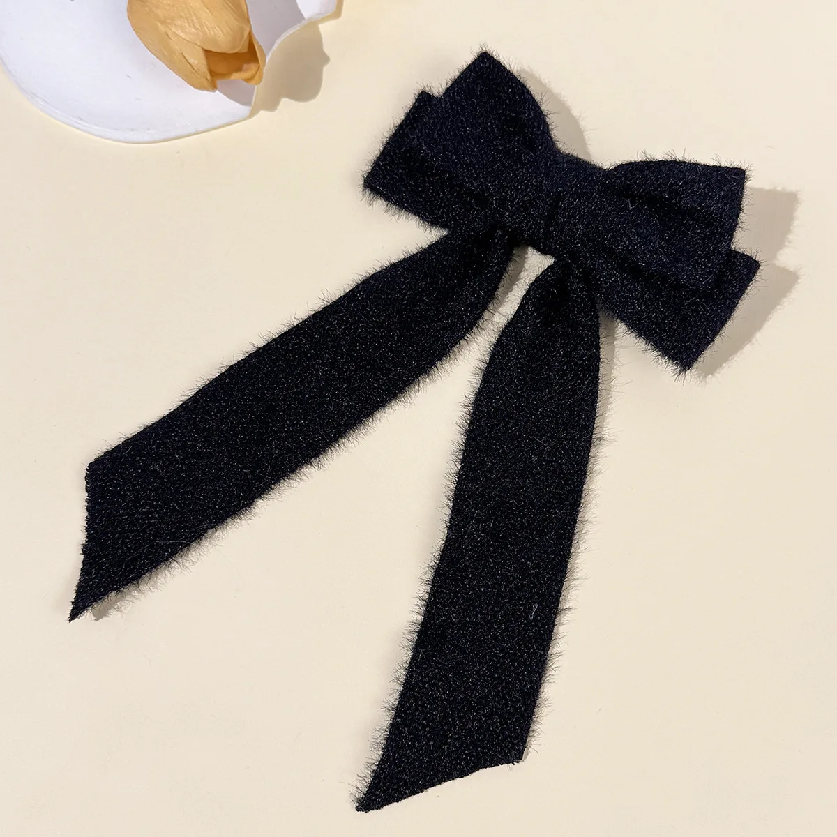 36 قطعة مقاطع الشعر القوس المخملية مع شرابات طويلة حجر الراين ختم القوس الجانب مقاطع Hairgrip للنساء والفتيات السائبة حزمة أغطية الرأس