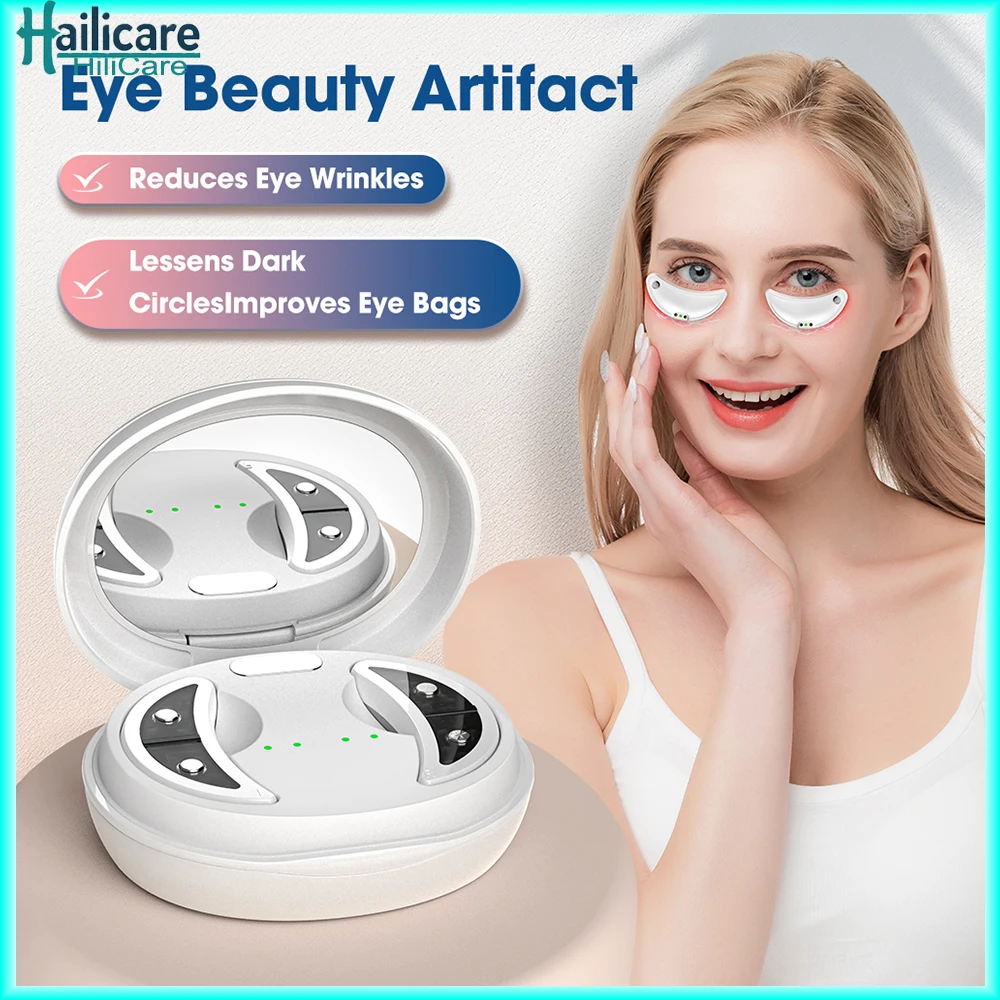 

660nm Red Light Therapy Eye Massager with EMS Microcurrent Eye Beauty Device Anti-Aging Eye Care Reduce Bags & Dark Circles