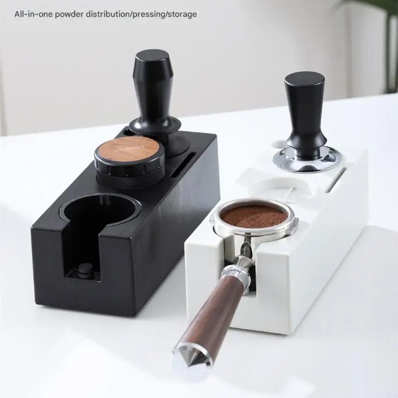 

Coffee Tamper Base Set for 51mm/53mm/58mm Portafilter Practical Espresso Tamping Station With Distribution Tool B03E