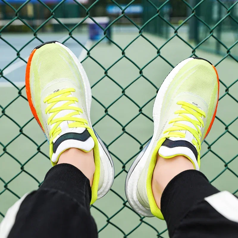 Sepatu berlari Atletik Pria Wanita, sneaker olahraga Jogging jala kualitas tinggi untuk lelaki 2.0