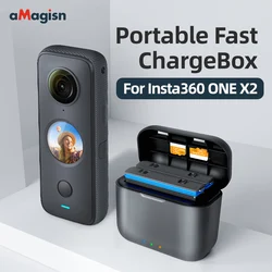 Insta360 ONE X2 Fast Charging Box and Original Battery For Insta 360 ONE X 2 Charger Hub Accessories