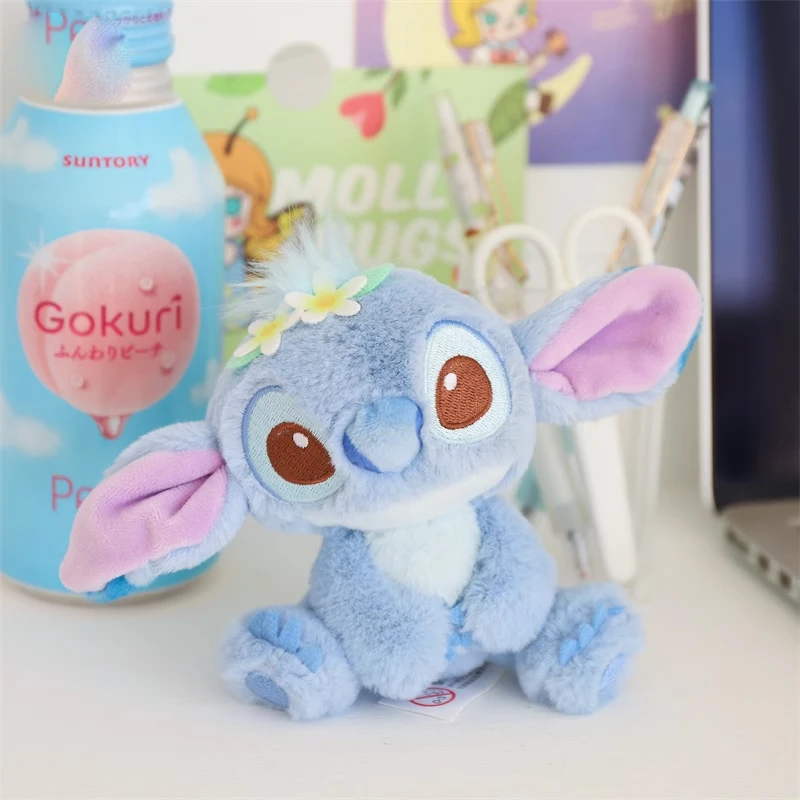 Disney Toy Story Stitch Kawaii Plush Doll Cartoon Stuffed Anime Keychain Pendant Strap Toys Car Keyring Birthday Gift For Boy