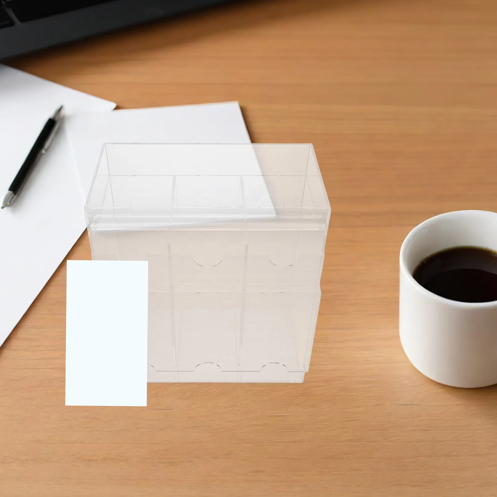 acrylic-photocard-storage-box-holder-organizer-clear-transparent-booster-dispenser-trading-business-display