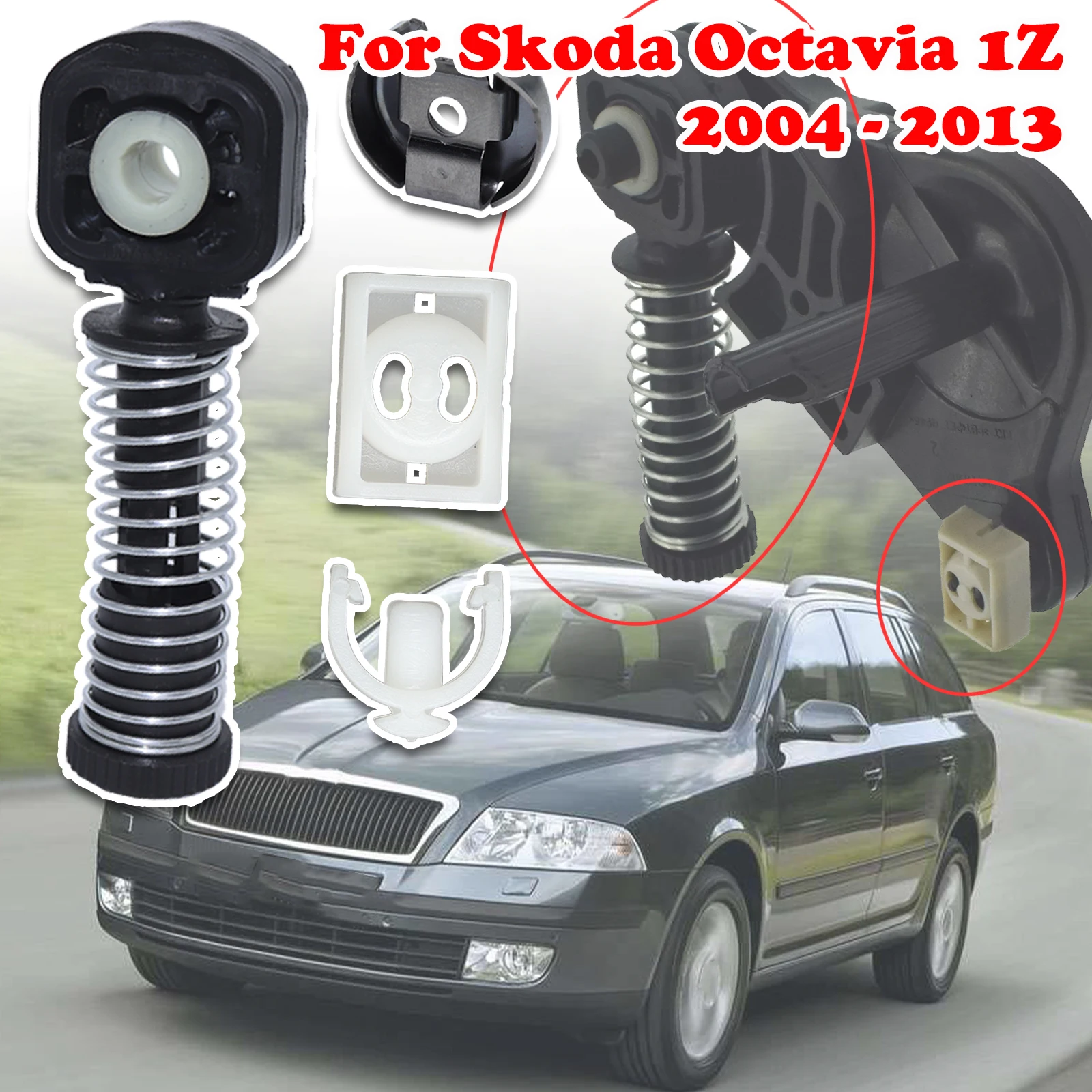 

For Skoda Octavia 1Z New upgrade Car Gear Selector Linkage Shift Lever Cable Connector Kit Gearbox Lock Connector 2004 - 2013