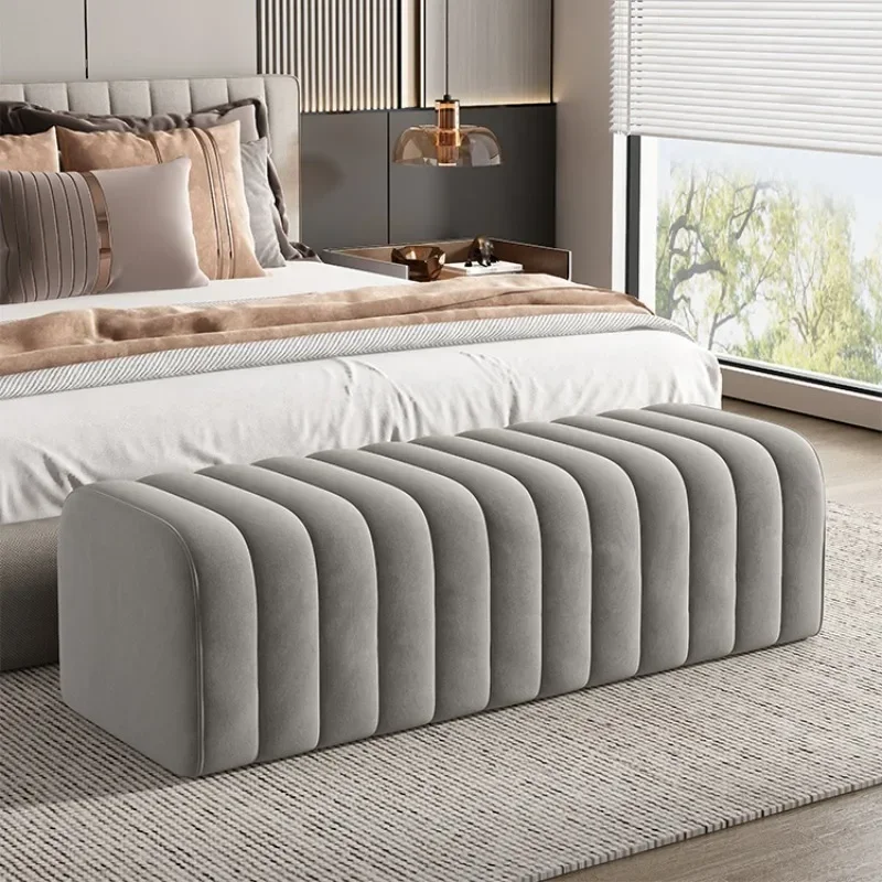 

Nordic Shoe-changing Stool Home Furniture Doorway Ottoman Simple Comfortable Soft Bag Bench Cloakroom Sofa Side Stools