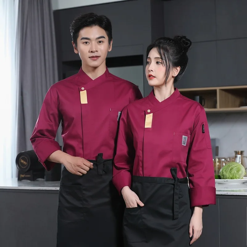 Chef Overalls Men'S Long Sleeve Autumn And Winter Clothes Hotel Dining Cake Baking Hot Pot Restaurant After Kitchen C