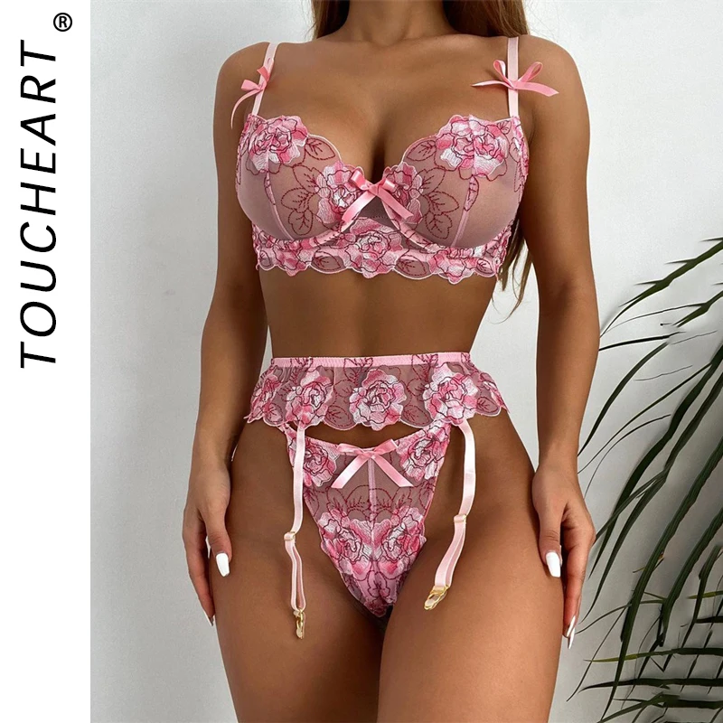 Romantic Lingeries Set for Woman Hot New Women's Underwear for Lady on Offer Bra Sexy Ladies Outfits Sexual Lingerie Woman Thong