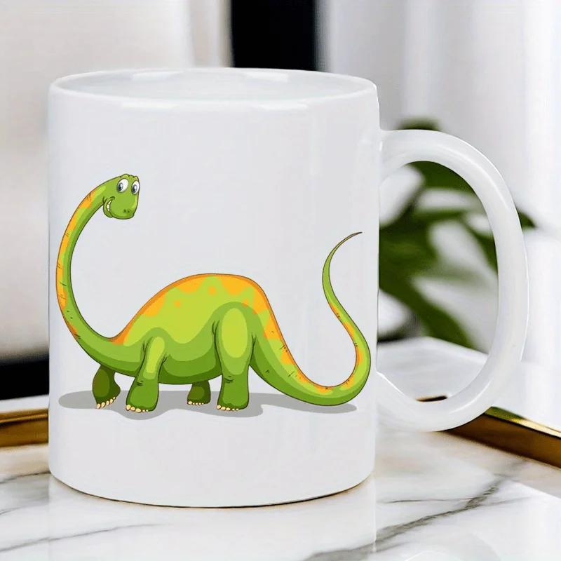 Dinosaur Mug Cute Cartoon Ceramic Coffee Cup Gift for Kids Novelty Jurassic Tea Drinkware Funny Design Print Cup
