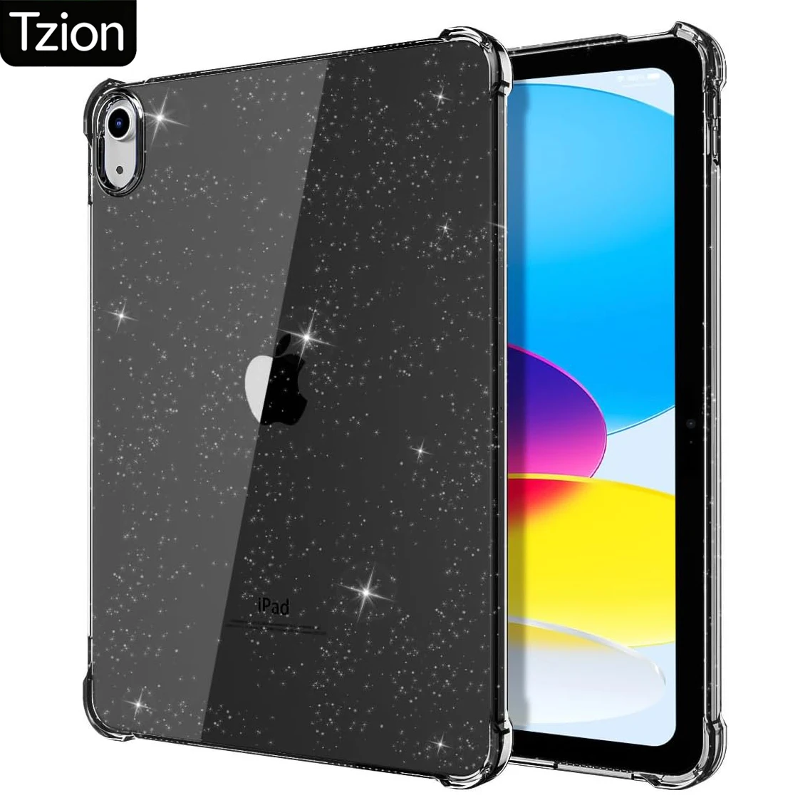 Tablet Case for iPad Air Mini Pro 8.3 9.7 10.2 10.9 11 A16 11th 10th 9th 8th 7th 6th 5th Generation Soft TPU Glitter Air Bumper